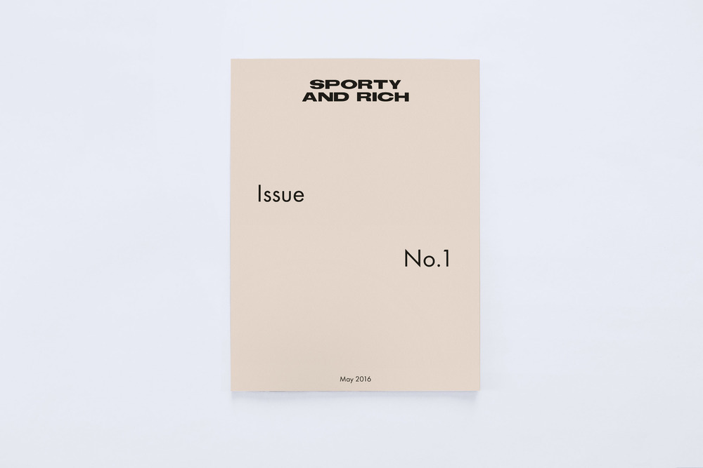 Sporty and Rich's sold out magazine copy